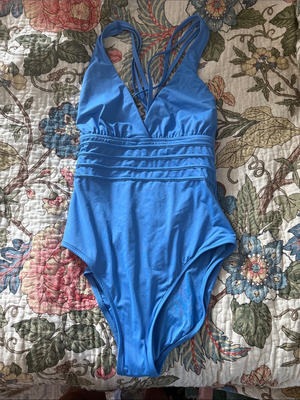 La Blanca Light Blue One-Piece Swimsuit